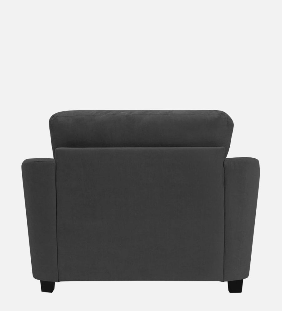 Mulan Fabric 1 Seater Sofa In Stone Grey Colour - Febonic Living