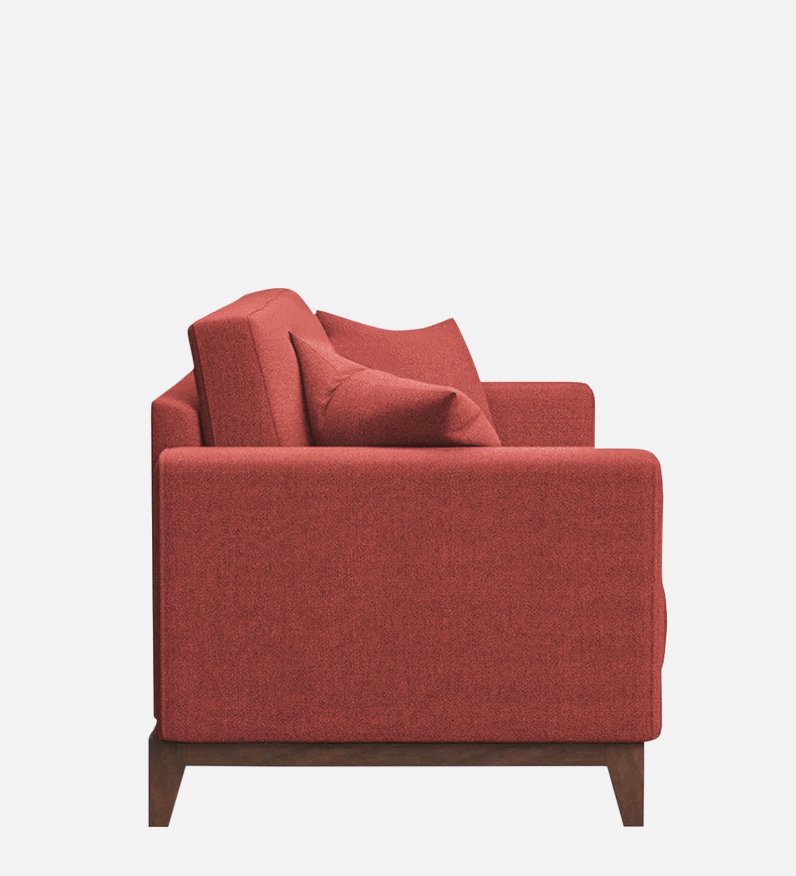 Luca Fabric 1 Seater Sofa in Salmon Pink Colour