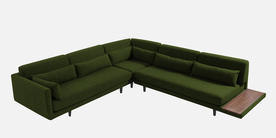 Malta Fabric 6 Seater Lhs Corner Sofa In Olive Green Colour - Febonic Living