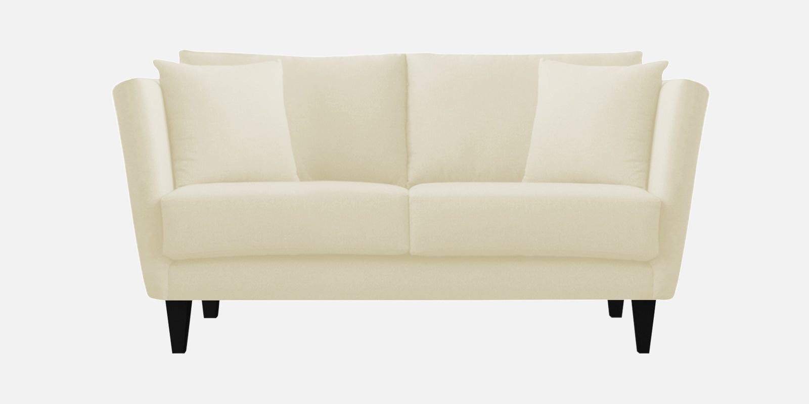 Norway Velvet 2 Seater Sofa In Warm White Colour