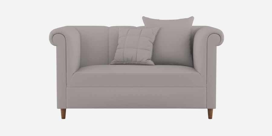 Rubi Velvet 2 Seater Sofa In Pearl Grey Colour - Febonic Living