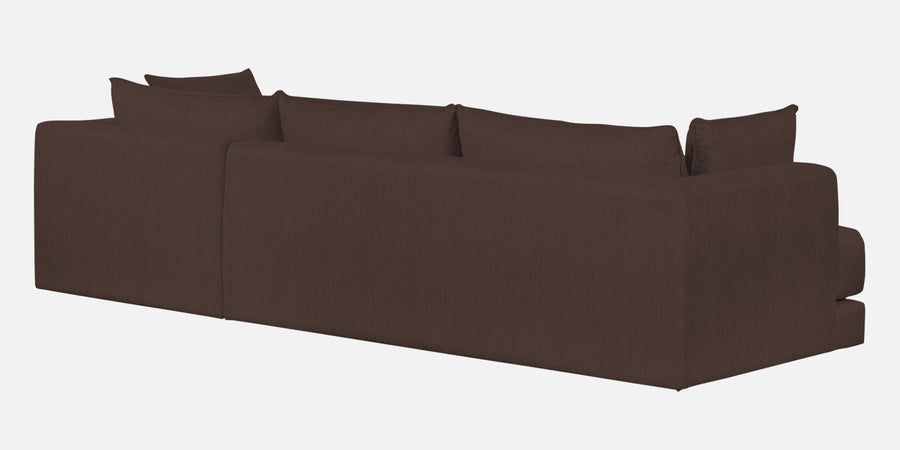 Ziggy Fabric Rhs Sectional Sofa 3 Lounger In Caramel Brown Colour - Febonic Living