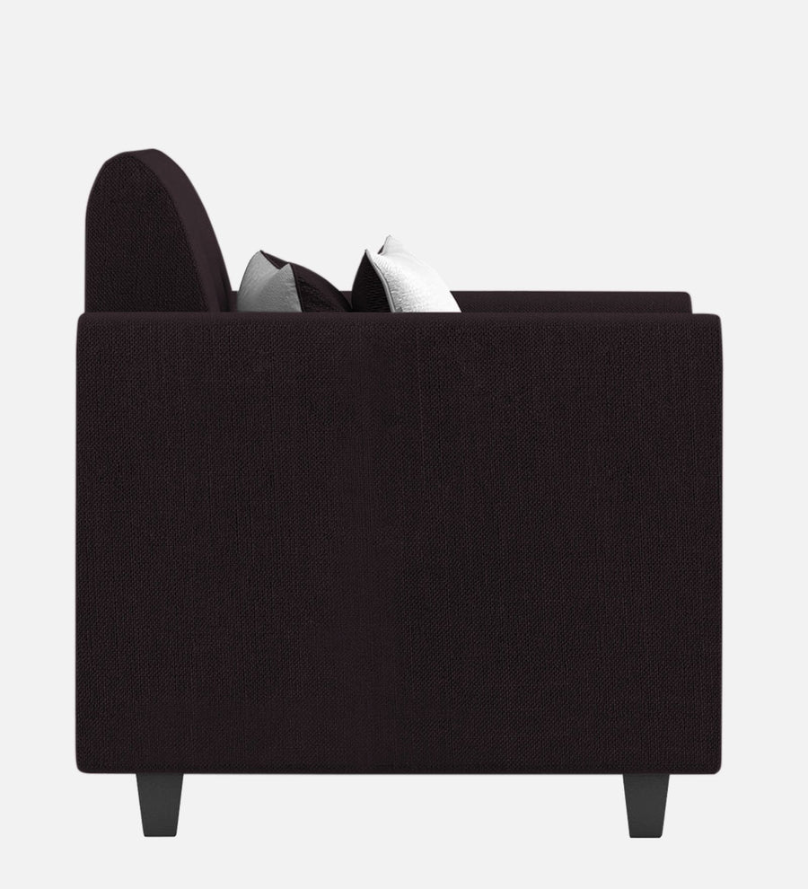 Denmark Fabric 1 Seater Sofa In Cara Brown Colour - Febonic Living