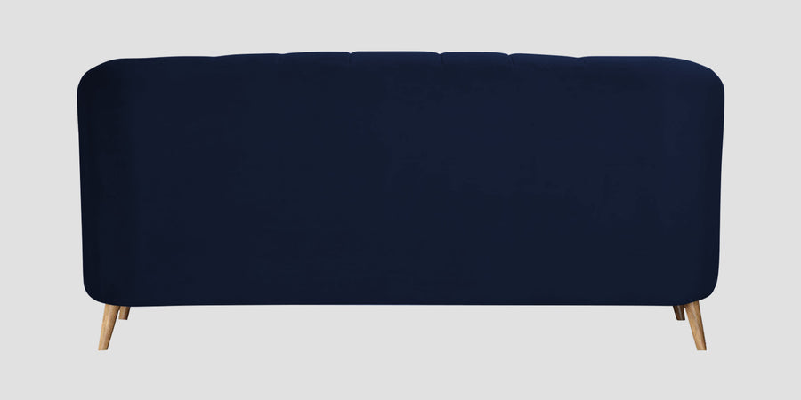 Kaylee Velvet 3 Seater Sofa In Indigo Blue Colour - Febonic Living