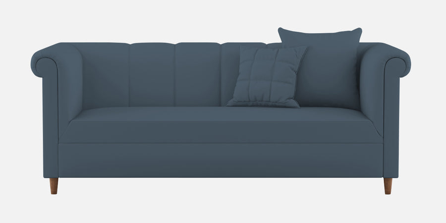 Rubi Velvet 3 Seater Sofa In Oxford Blue Colour - Febonic Living