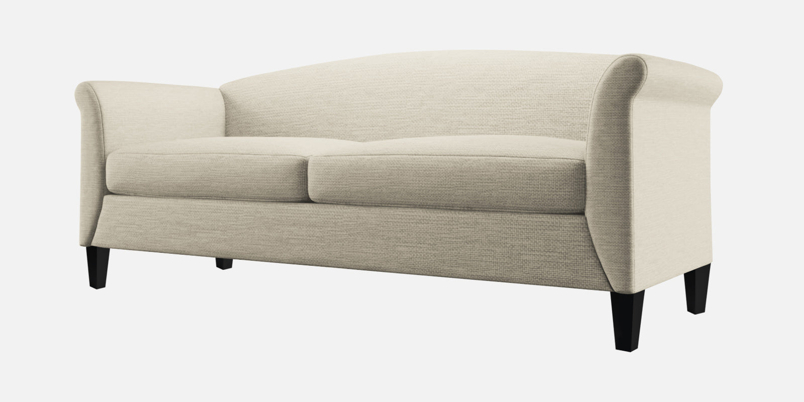 Kimber Fabric 3 Seater Sofa in Ivory Cream Colour