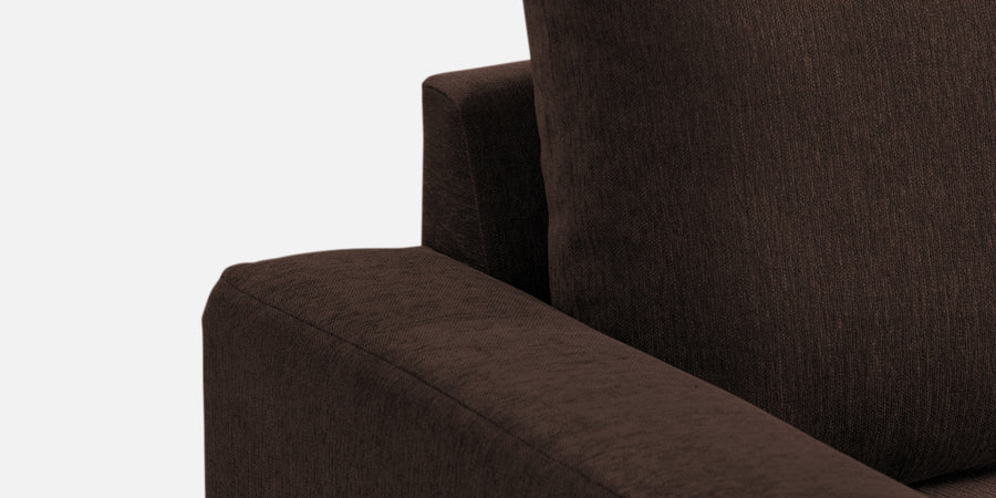 Kara Fabric 2 Seater Pull Out Sofa Cum Bed In Coffee Brown Colour - Febonic Living