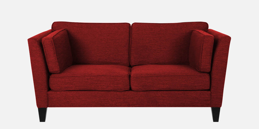 Nigar Fabric 2 Seater Sofa In Blood Maroon Colour - Febonic Living