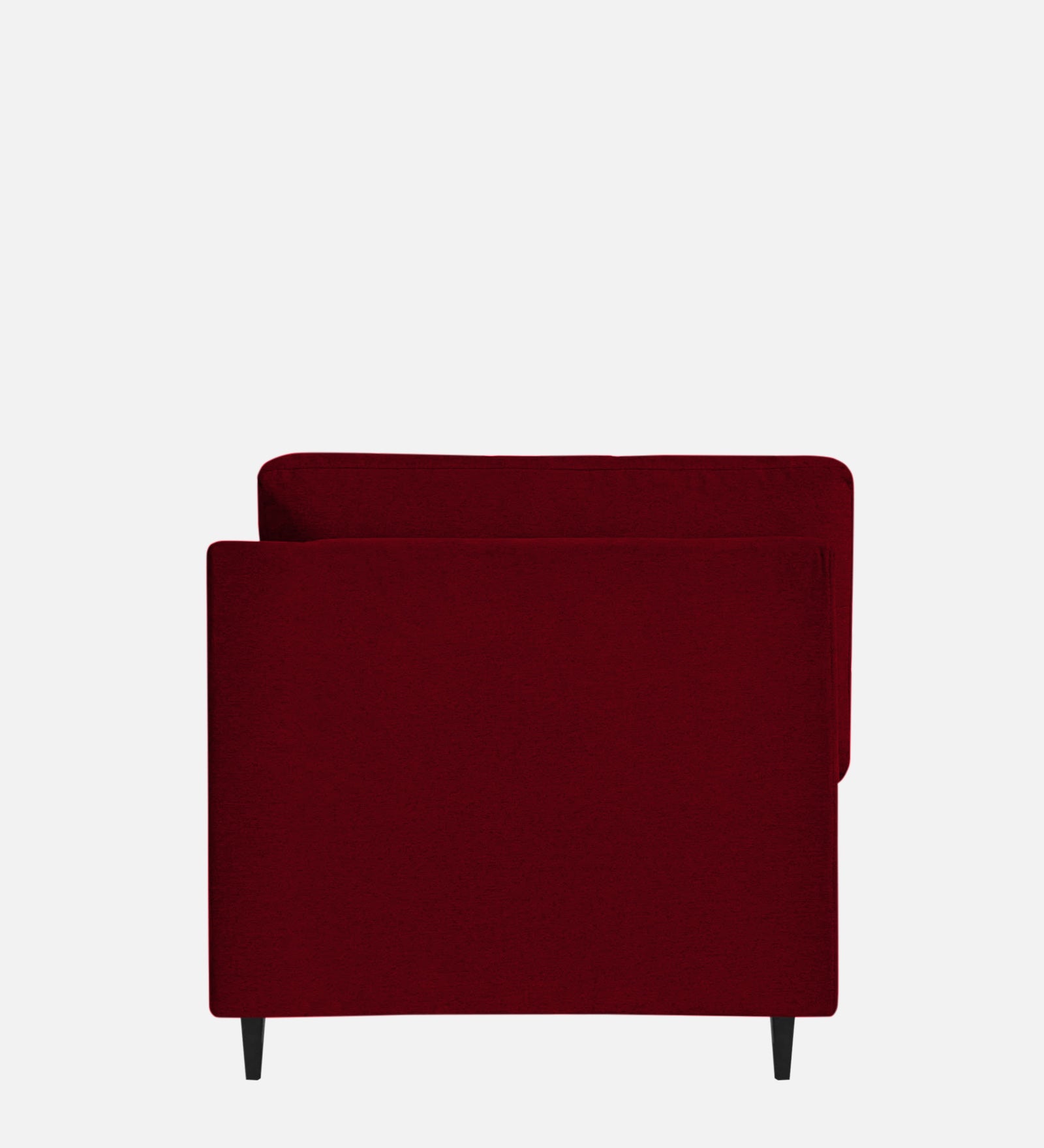 Jonze Velvet LHS Chaise Lounger in Cherry Red Colour