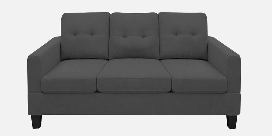 Thomas Fabric 3 Seater Sofa In Charcoal Grey Colour - Febonic Living