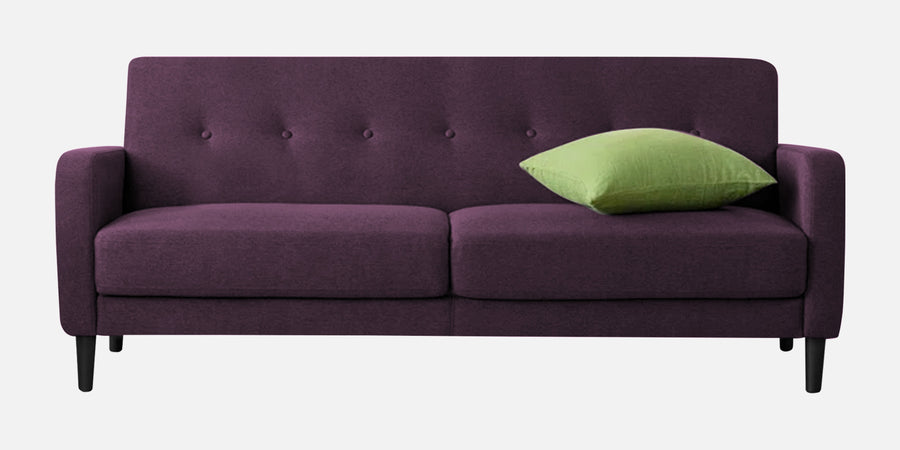Marq Fabric 3 Seater Sofa In Greek Purple Colour - Febonic Living