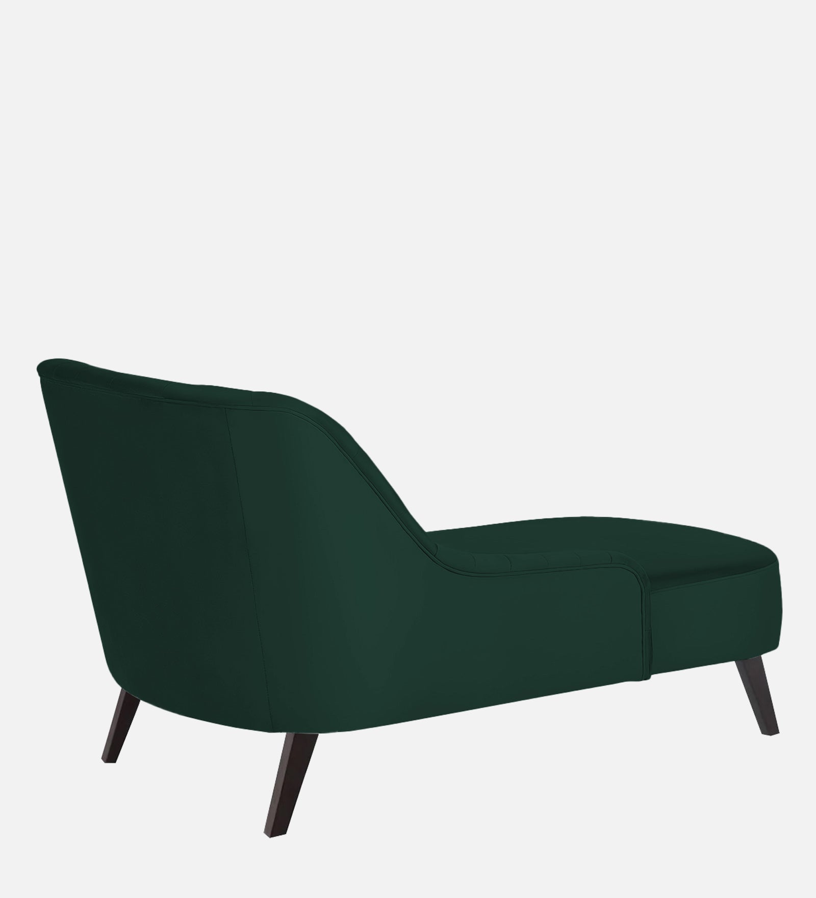 Flora Velvet RHS Chaise Lounger in Forest Green Colour