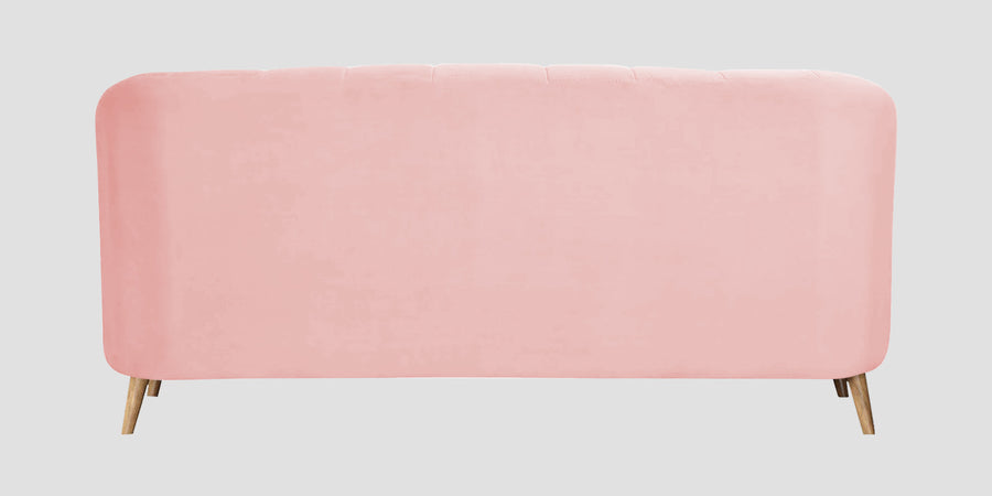 Kaylee Velvet 3 Seater Sofa In Millennial Pink Colour - Febonic Living