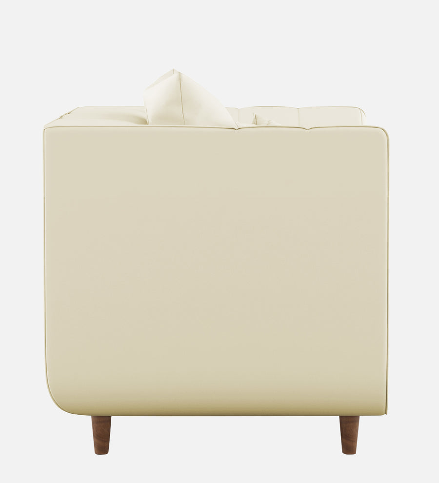 Sumo Velvet 1 Seater Sofa In Warm White Colour - Febonic Living