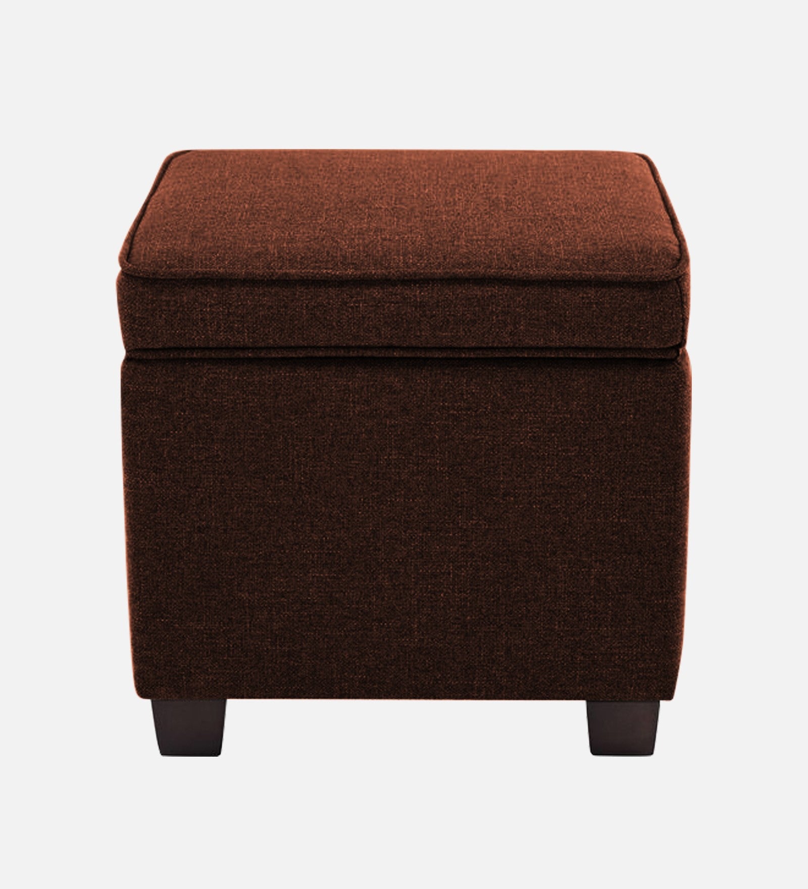 Sudan Fabric Storage Ottoman in Coffee Brown Colour