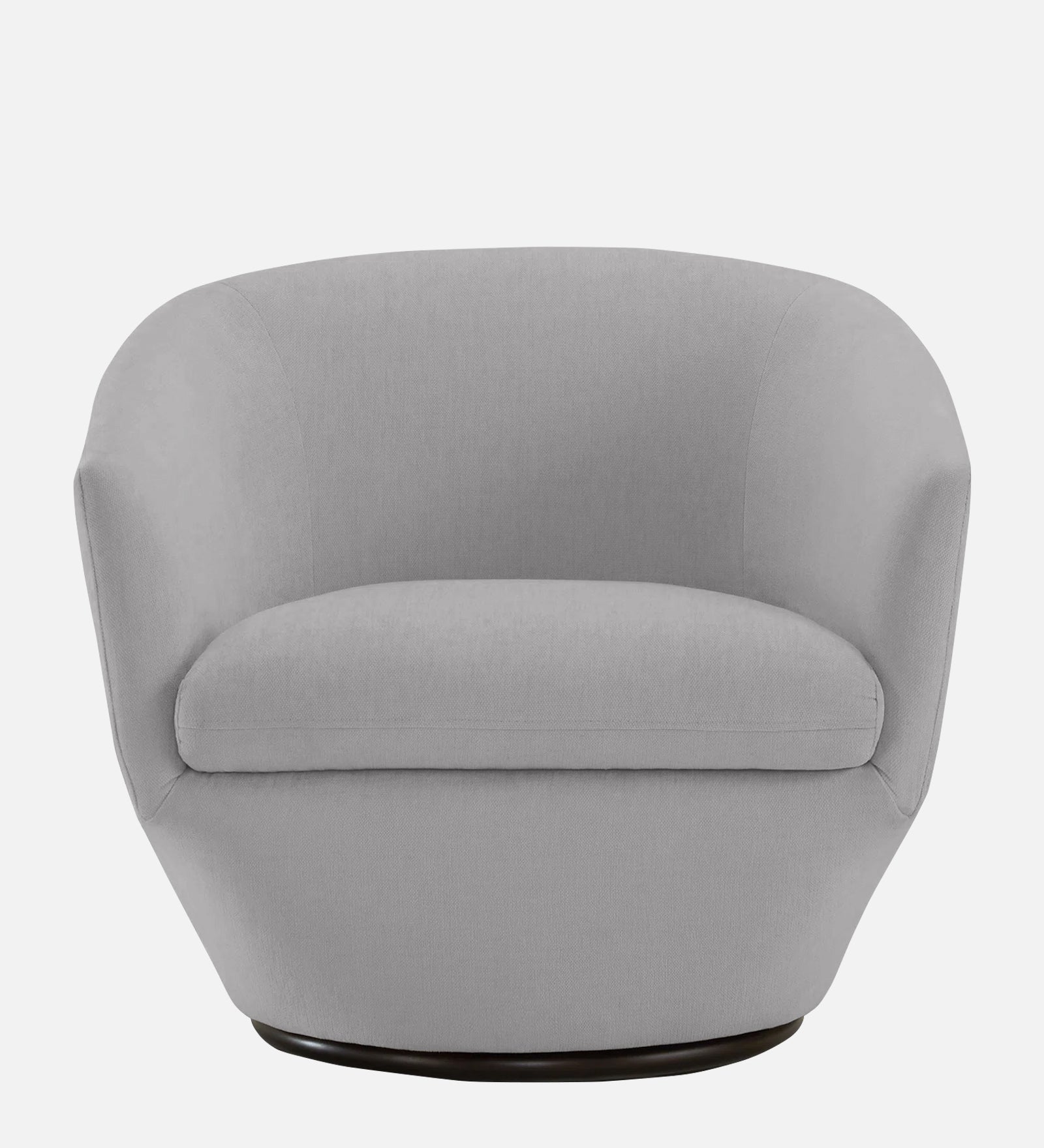 Haddie Velvet Swivel Chair in light grey Colour