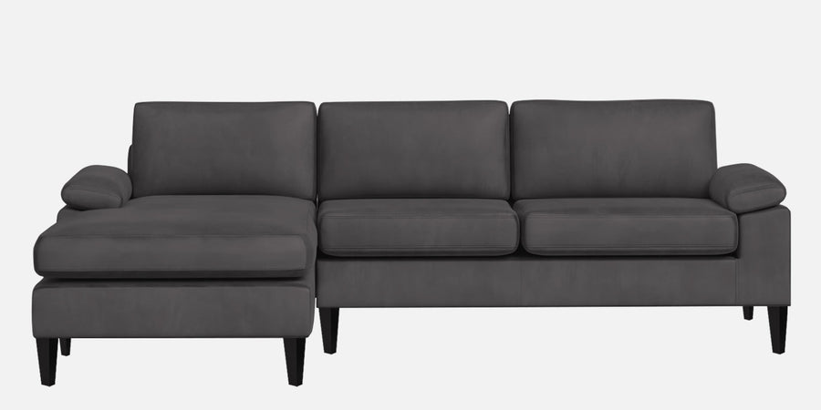 Vegas Velvet Rhs Sectional Sofa 3 Lounger In Davy Grey Colour - Febonic Living