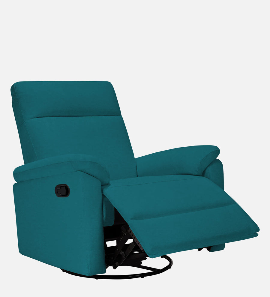 Mandy Fabric 1 Seater Motorized Recliner In Pine Green Colour - Febonic Living