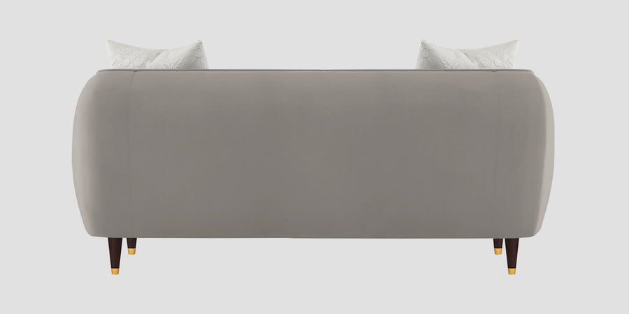 Hairo Velvet 2 Seater Sofa In Echo Grey Colour - Febonic Living