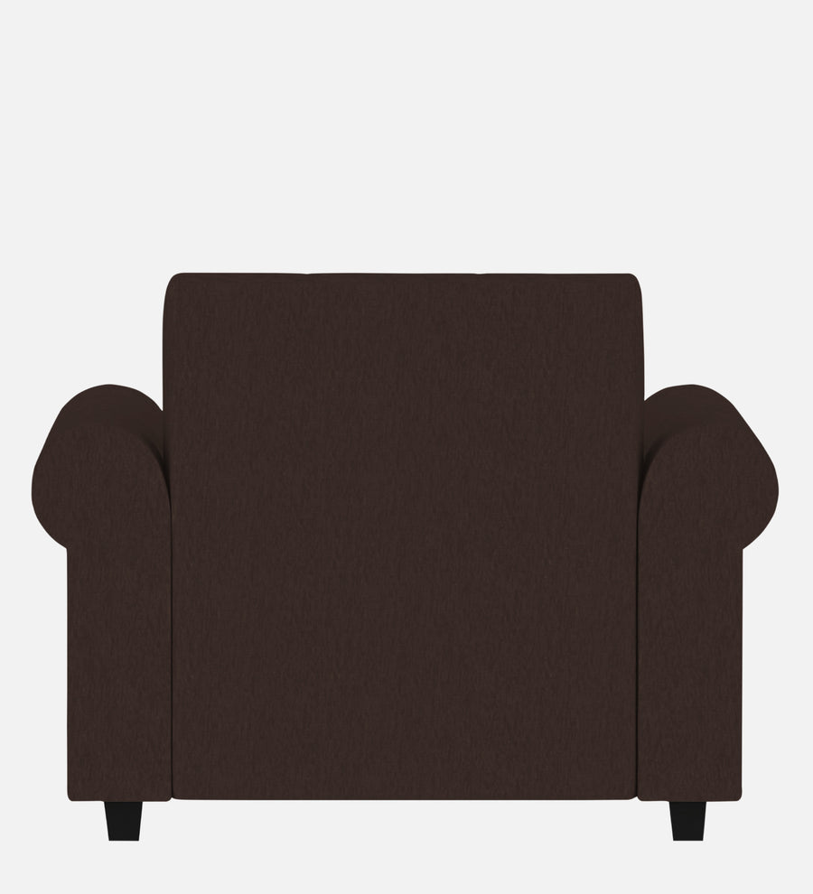 Derado Fabric 1 Seater Sofa In Coffee Brown Colour - Febonic Living