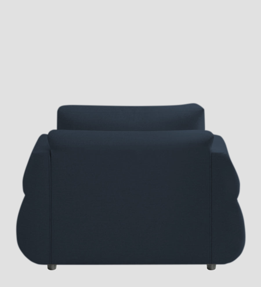Jack Fabric 1 Seater Sofa In Denim Blue Colour - Febonic Living