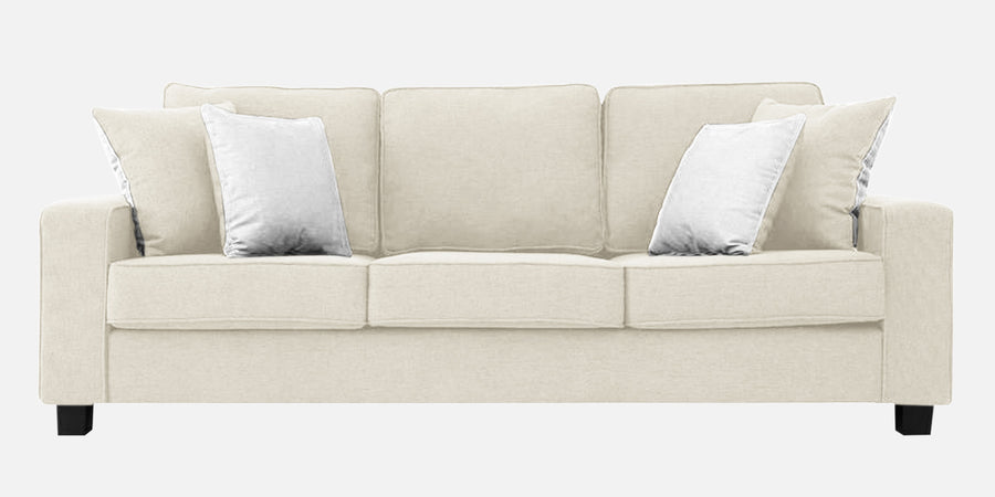 Ladybug Fabric 3 Seater Sofa In Ivory Cream Colour - Febonic Living