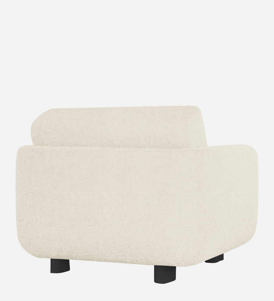 Varu Fabric 1 Seater Sofa In Ivory Cream Colour - Febonic Living