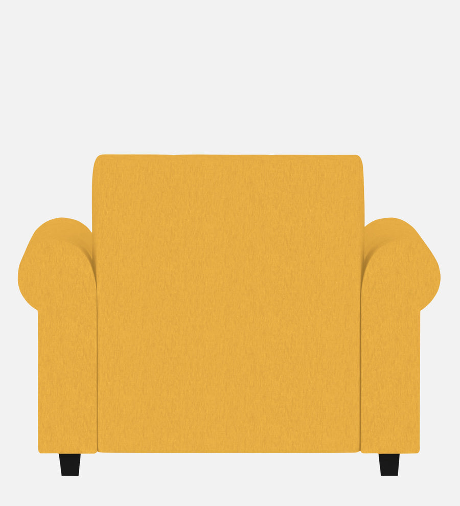Derado Fabric 1 Seater Sofa In Bold Yellow Colour - Febonic Living