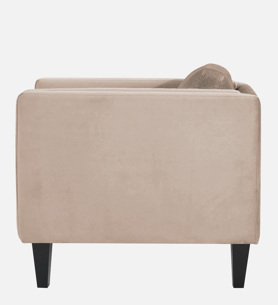 Jasper Velvet 1 Seater Sofa In Camel Beige Colour - Febonic Living