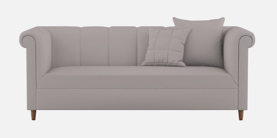 Rubi Velvet 3 Seater Sofa In Pearl Grey Colour - Febonic Living
