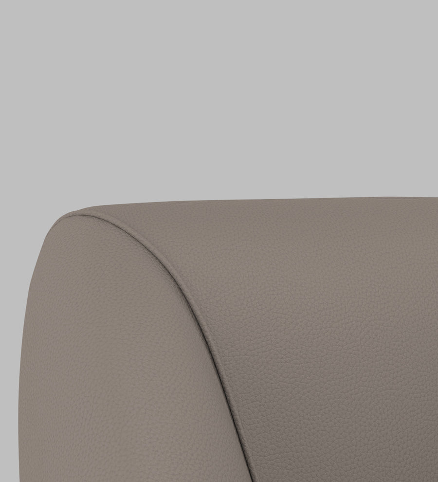 Willow Leatherette Swivel Chair In Steel Grey Colour - Febonic Living