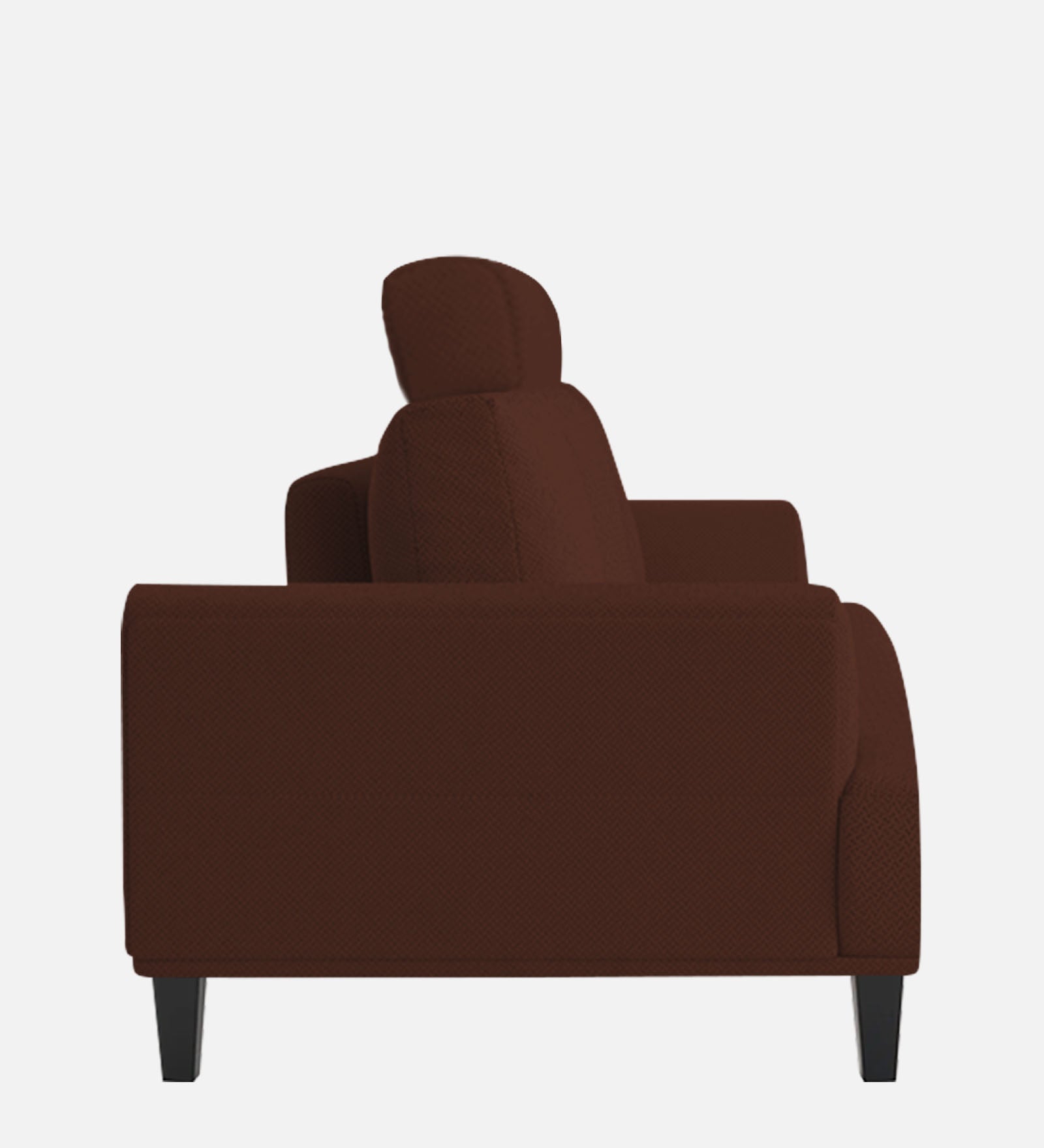 Como Fabric 1 Seater Sofa in Coffee Brown Colour