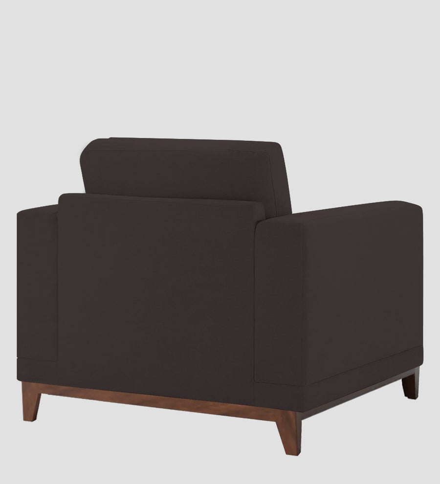 Esha Fabric 1 Seater Sofa In Pebble Brown Colour - Febonic Living