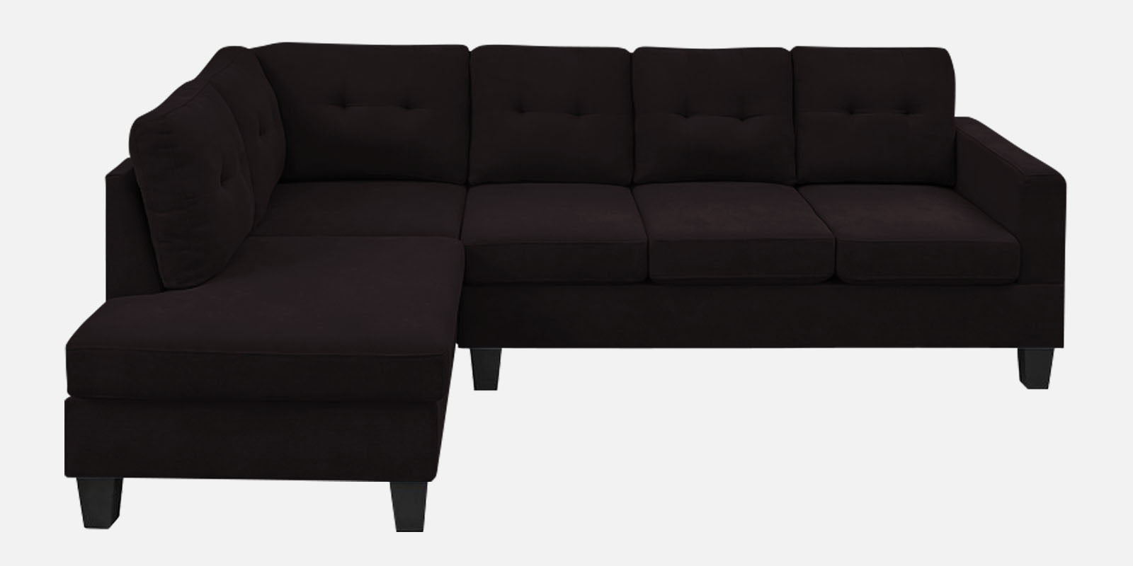 Thomas Fabric RHS Sectional Sofa (3+Lounger) in Cara Brown Colour