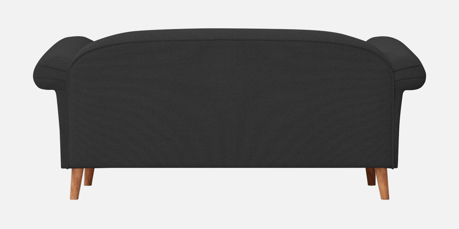 Barber Fabric 2 Seater Sofa In Bitter Black Colour - Febonic Living
