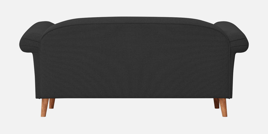Barber Fabric 2 Seater Sofa In Bitter Black Colour - Febonic Living