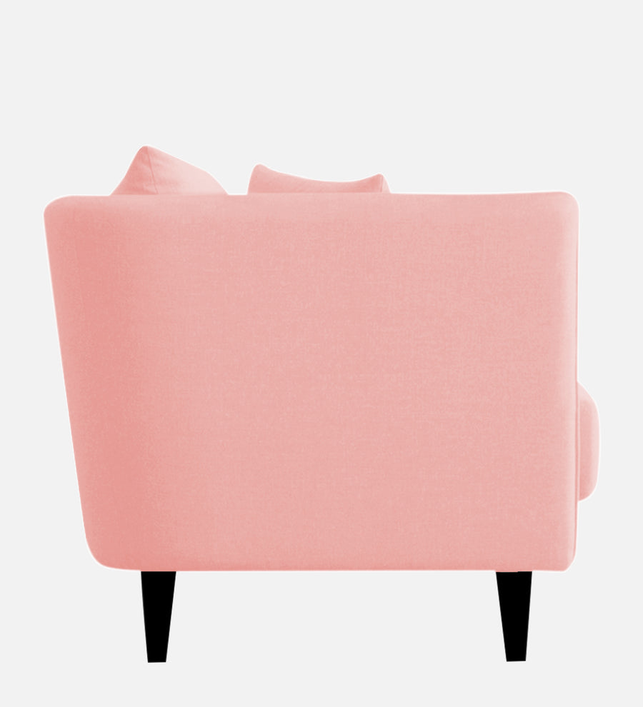 Norway Velvet 1 Seater Sofa In Millennial Pink Colour - Febonic Living