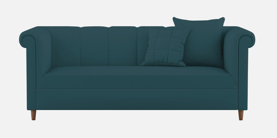 Rubi Velvet 3 Seater Sofa In Arabian Green Colour - Febonic Living