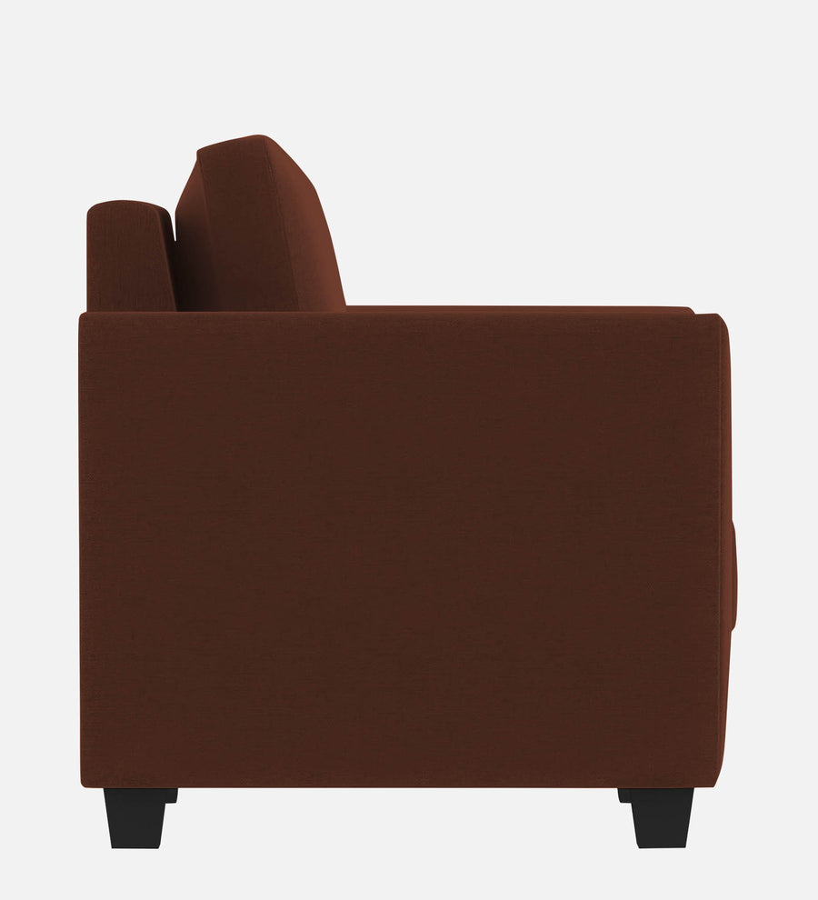 Daku Fabric 1 Seater Sofa In Coffee Brown Colour - Febonic Living
