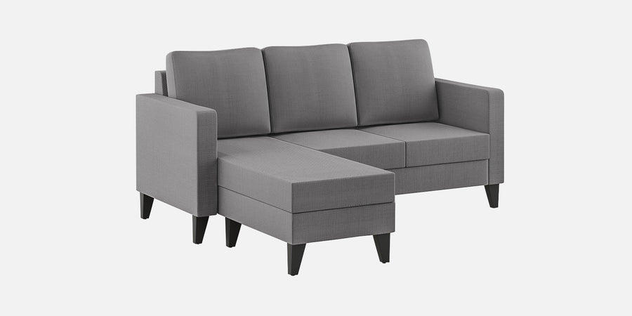 Nori Fabric Rhs Sectional Sofa 2 Lounger In Sudo Grey Colour - Febonic Living