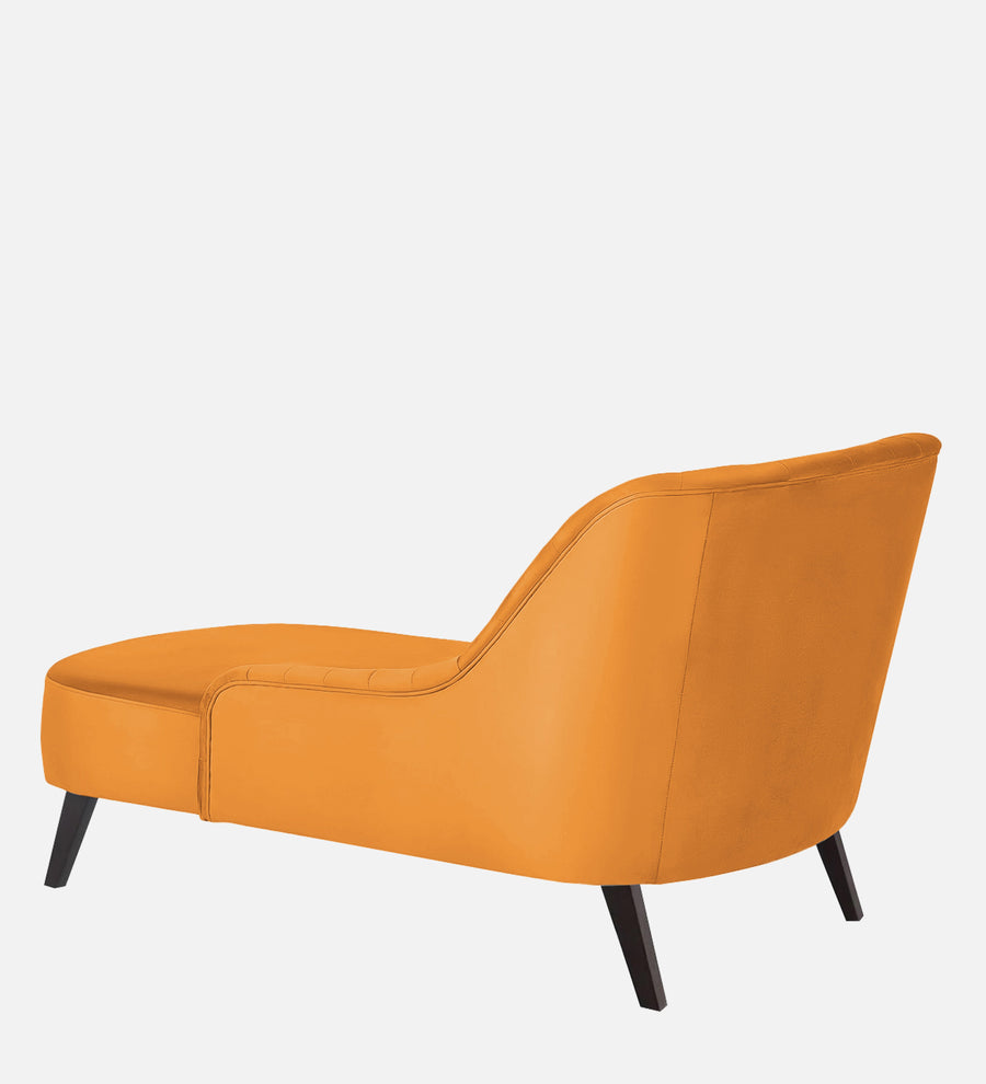 Flora Velvet Lhs Chaise Lounger In Tangerine Orange Colour - Febonic Living