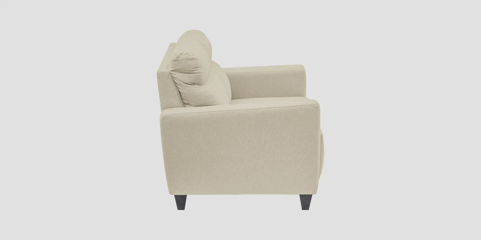 Burban Fabric 2 Seater Sofa In Maple Cream Colour Febonic Living