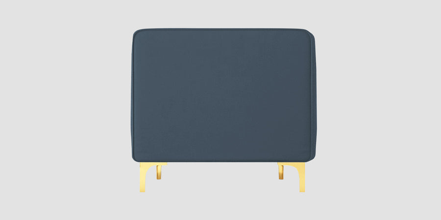 Saban Velvet 3 Seater Sofa In Oxford Blue Colour - Febonic Living