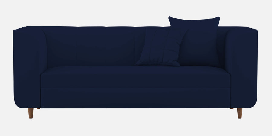 Sumo Velvet 3 Seater Sofa In Indigo Blue Colour - Febonic Living