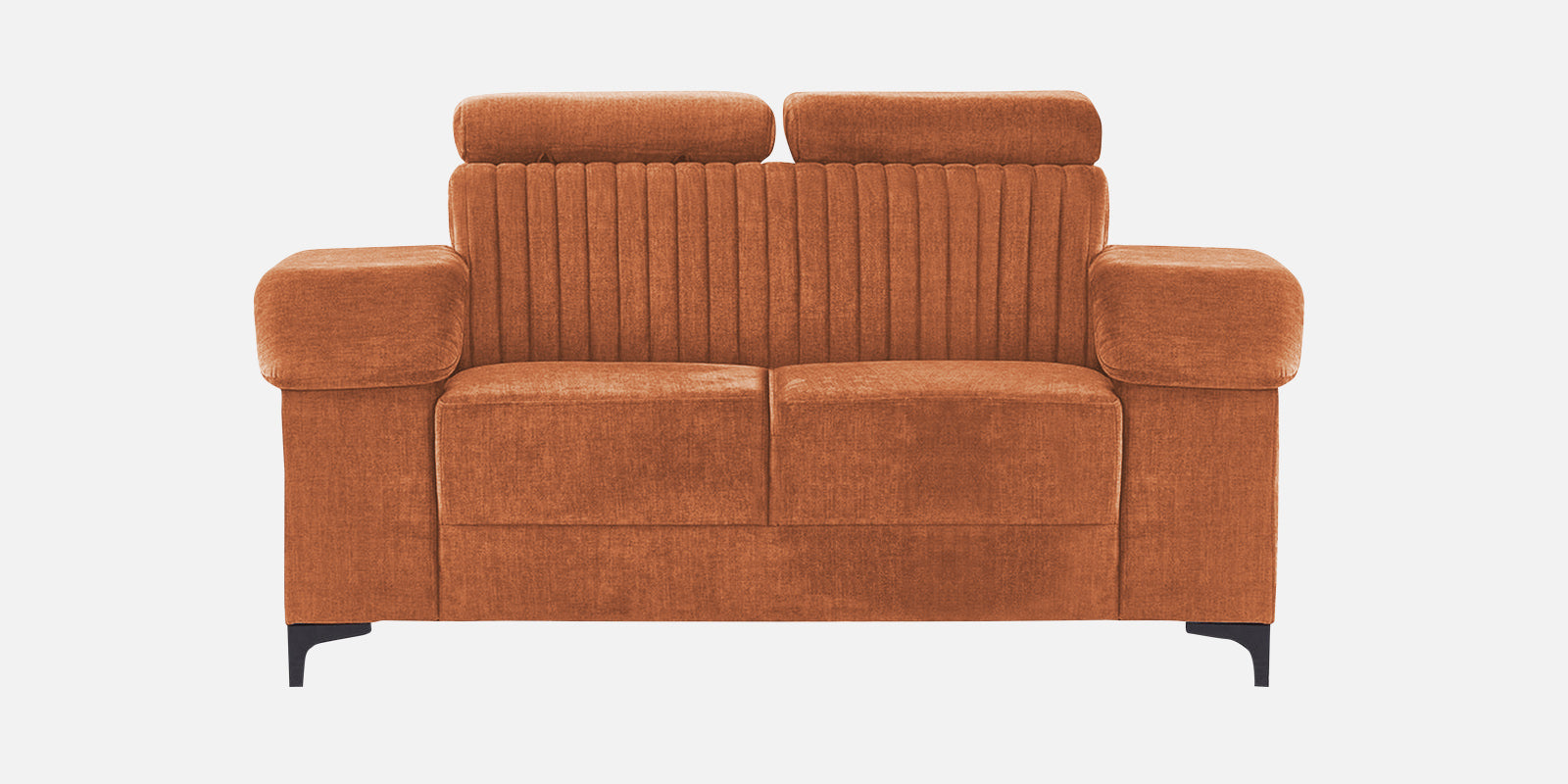 Draco Fabric 2 Seater Sofa in Safforn Orange Colour