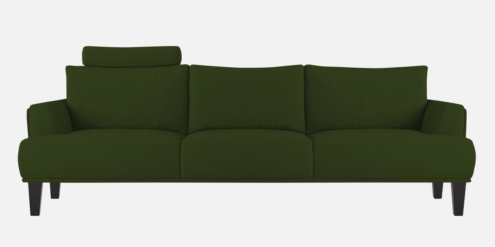 Como Fabric 3 Seater Sofa in Olive Green Colour