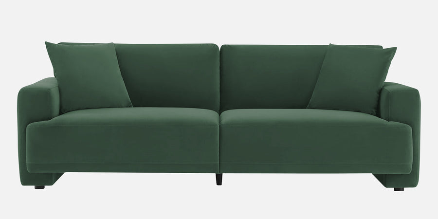 Kosta Velvet 3 Seater Sofa In Amazon Green Colour - Febonic Living
