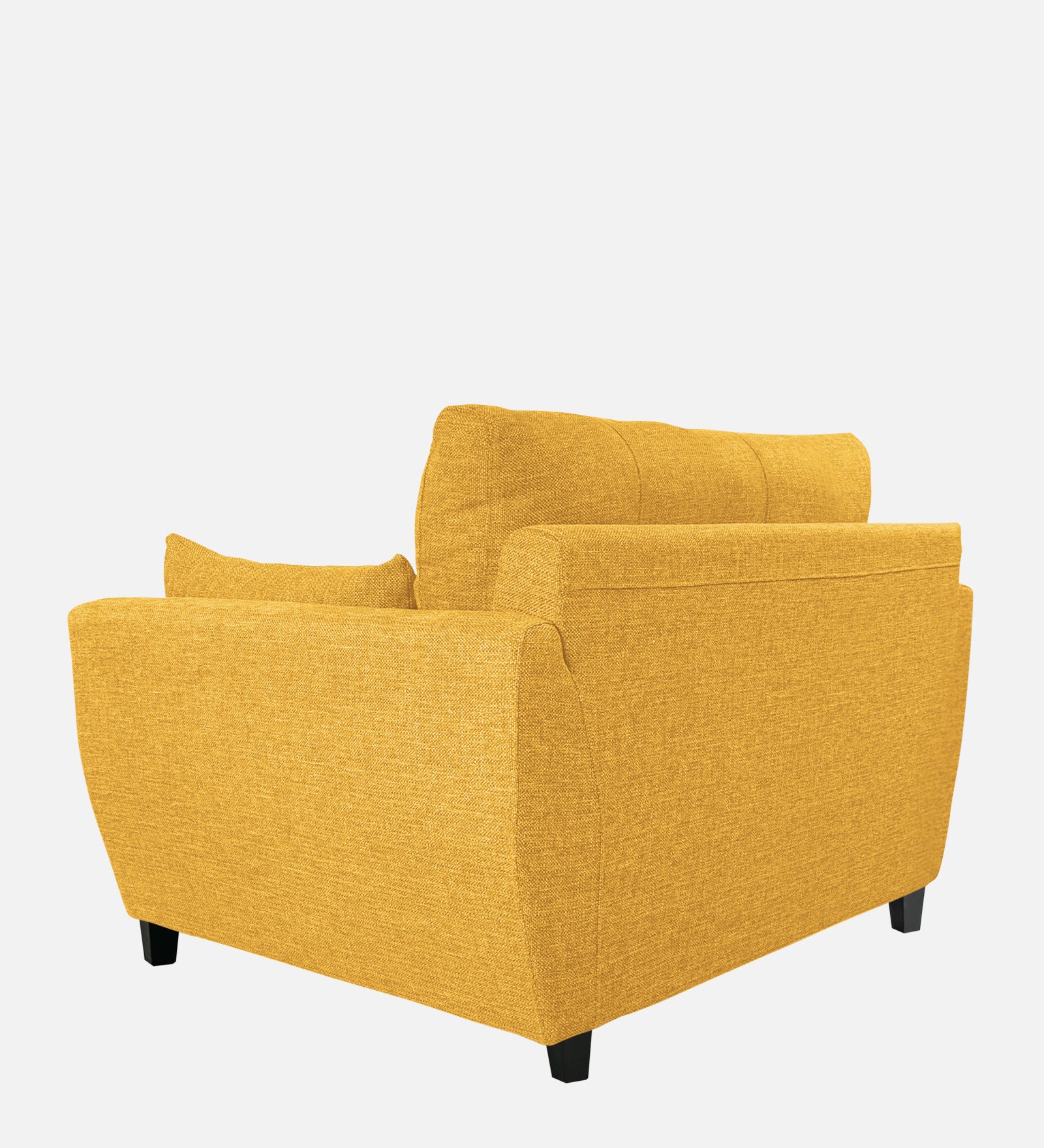 Mario Fabric 1 Seater Sofa in Bold Yellow Colour