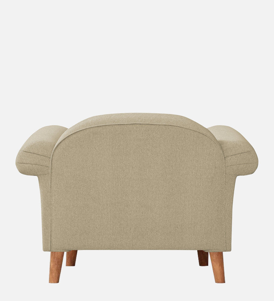 Barber Fabric 1 Seater Sofa In Honey Beige Colour - Febonic Living