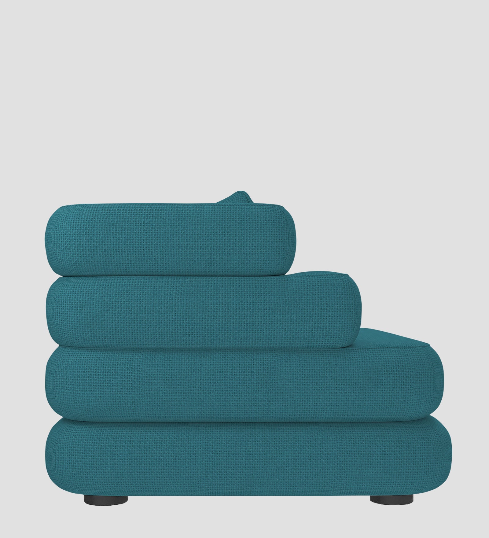 Wener Fabric 1 Seater Sofa in Water Blue Colour